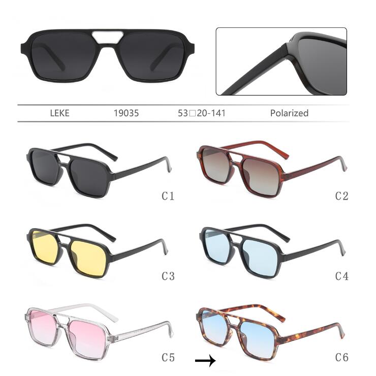 Polarized plastic sunglasses Leke LK19035