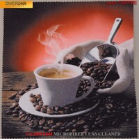 Салфетка для очков из материала микрофибра, плотный материал COFFEE