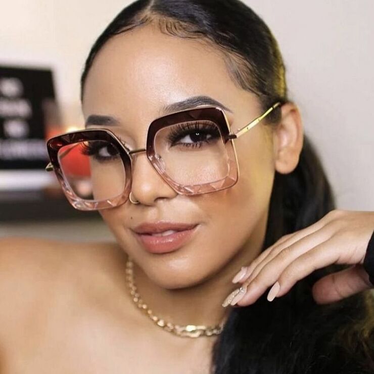 Очки пластиковые TR90 женские с защитой от синего света 95255-PN