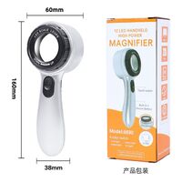Magnifier with universal backlight, magnifying glass with handle 8690, diameter: 35 mm, magnification: 30X