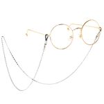 Silver-colored metal non-slip chain, for glasses and masks GS006