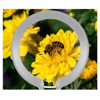 Magnifier, magnifying glass with handle 9002-XX, diameter: 90 mm, magnification: 5X, 10X