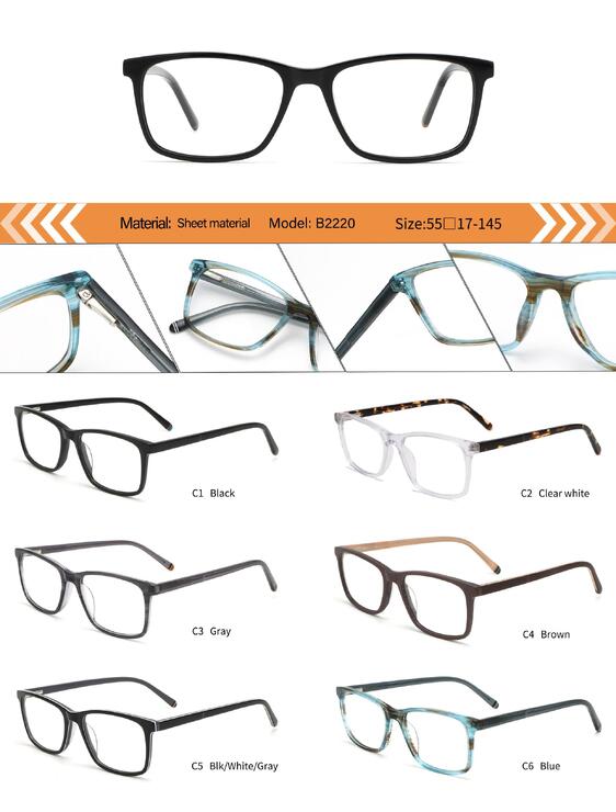 Оправа пластиковая из ацетата женская с флексом B2220-DA