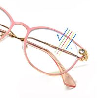 Metal glasses with blue light and UV protection 9703-GT