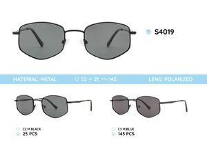Metal frame polarized sunglasses S4019