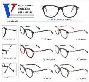 Оправа пластиковая из ацетата + металл с флексом D3030-DA