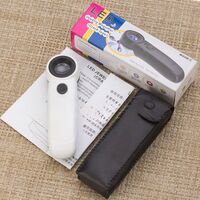 Лупа с универсальной подсветкой, увеличительное стекло с ручкой 6B-C-XX, диаметр 21 мм, увеличение: 45Х