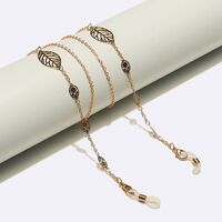 Gold-colored metal non-slip chain, for glasses and masks GL1630