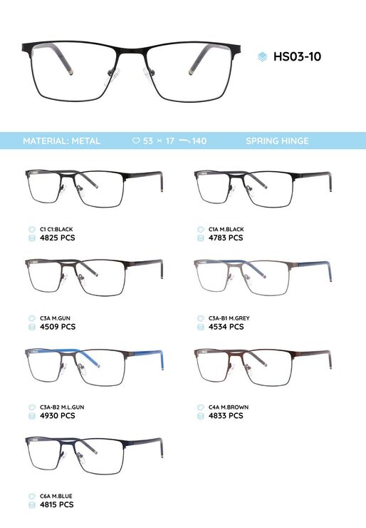 Metal frame with TR-90 temples HS03-10