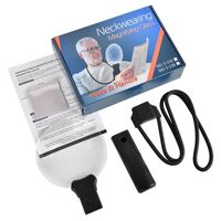 Magnifier with neck mount, magnifying glass with handle 8010-XX-2, diameter 138 mm, magnification: 5X, 10X