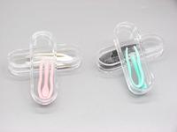 Plastic tweezers with individual pencil-box packaging XY2003, size 6.2 * 2.3 cm