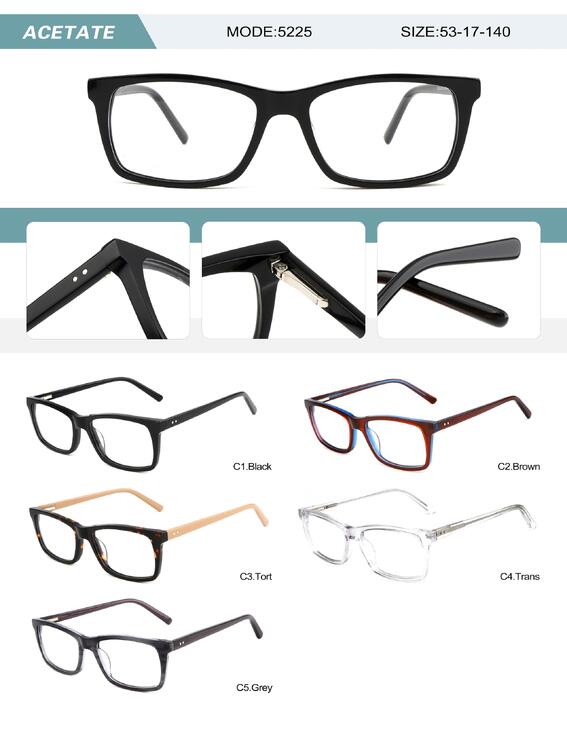 Оправа пластиковая из ацетата женская с флексом 5225-DA