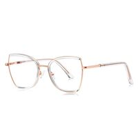 Metal + TR90 plastic Blue Blocker glasses frame for women with UV and blue light protection lenses More FCS3158