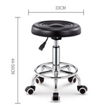 Стул вращающийся круглый маленький на колесиках с подъемником 小圆凳 A011