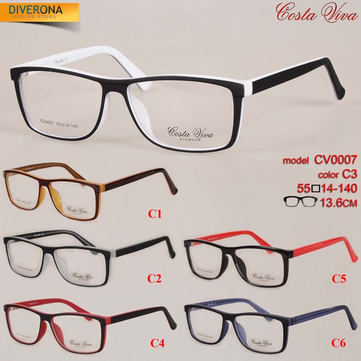 Plastic eyeglass frames Costa Viva CV0007