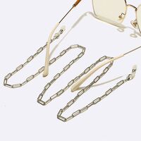 Silver-colored metal non-slip chain, for glasses and masks GL1640
