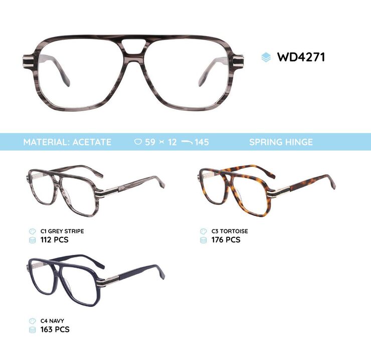 Plastic acetate eyeglasses frame for women WD4271