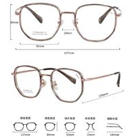 Titanium + plastic TR90 extralight frame MAMO T23119