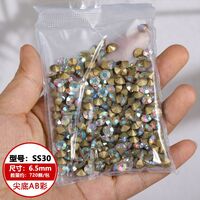 Set of rhinestones with a pointed bottom for frames and glasses repairing and decorating JD0007-AB
