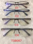 Nylor metal frame for glasses with spring hinges for men T38087