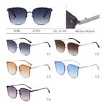 Metal sunglasses with nylon lenses for women Leke S5505