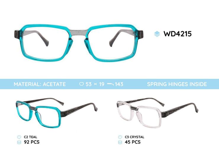 Plastic acetate eyeglasses frame for women WD4215