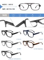 Plastic acetate frame for glasses with spring hinges Big City V9110