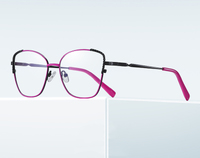 Оправа металлическая с линзами блю-блокерами 3014