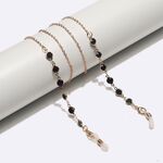 Gold-colored metal non-slip chain, for glasses and masks GL1619