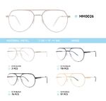 Metal men's frame for glasses MM0026