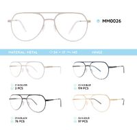 Metal men's frame for glasses MM0026