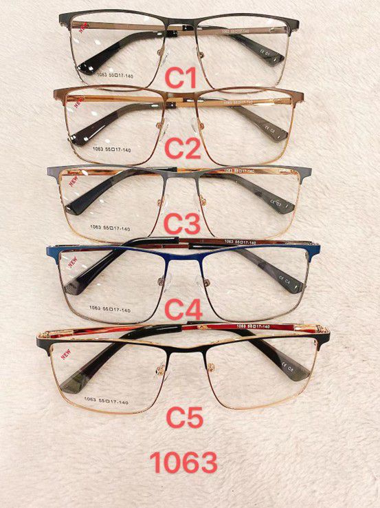 Metal frame for glasses with spring hinges Defile D1063