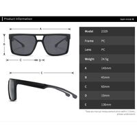 Plastic square sunglasses Elit 2329-EL