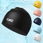 Silicone waterproof swimming cap for adults 大号平光硅胶帽-YU