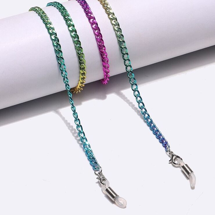 Copper multicolored non-slip chain, for glasses and masks GL1173-2