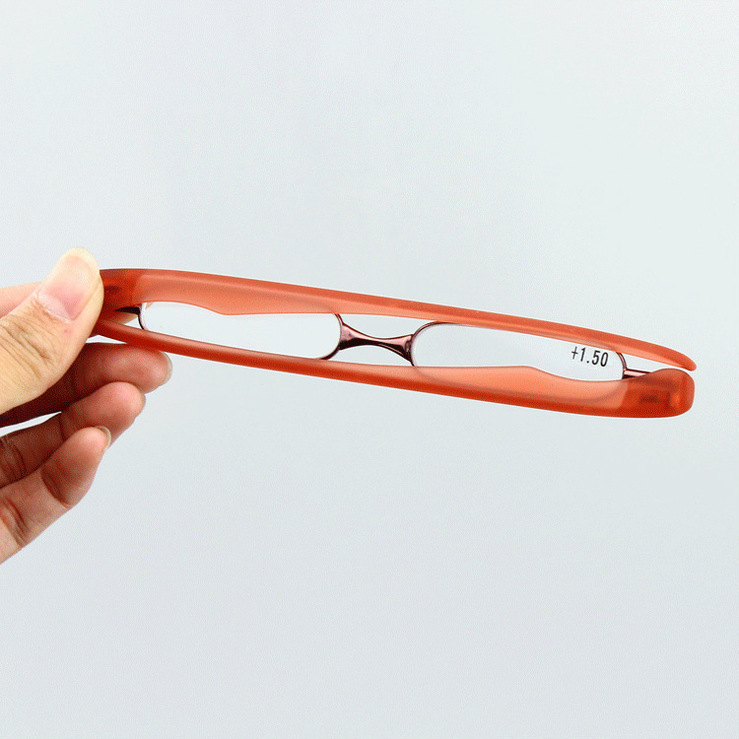 Folding rotating metal eyeglasses for reading, diopters from +1.00 to +4.00, PD62-64