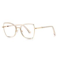 Оправа женская металлическая + пластик TR90, линзы-блюблокеры с защитой от ультрафиолета и синего света More FCS3158