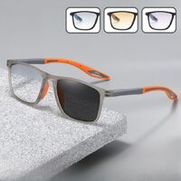 Sports reading PC plastic photochromic glasses with Blue Ray Cut protection KY1070渐变老花, diopters from +1.00 to +4.00