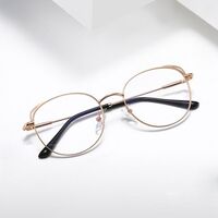 Metal glasses with blue light and UV protection 9714-2-GT