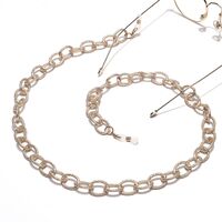 Gold-colored metal non-slip chain, thick with printed, for glasses and sweater GL1428