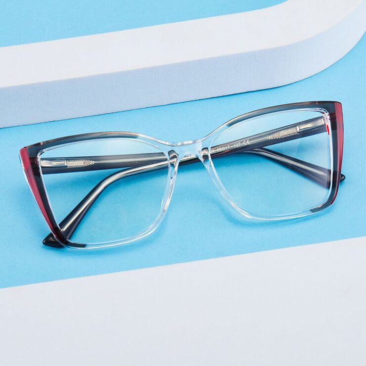 TR90 plastic frame or glasses with blue light protection, with spring hinges FA23001