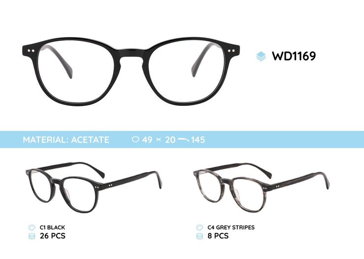 Plastic frames for glasses acetate material WD1169