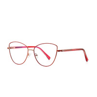 Fashion with insert two-tone dot paint   frame metal blue blocker for glasses MORE 3067