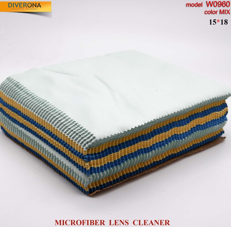 High-density microfiber napkin for glasses lens cleaning W0960, 15*18 cm (price for a pack)