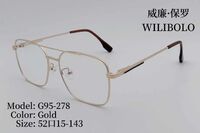 Оправа металлическая ультратонкая мужская с флексом Wilibolo G95-278