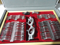 104 metal rim ophthalmic trial lens set 