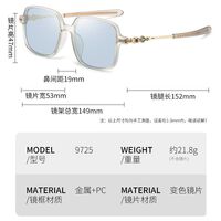 TR90 plastic photochromic glasses with blue light and UV protection 9725-GT