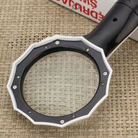 Лупа с универсальной подсветкой, увеличительное стекло с ручкой 600555H-XX, диаметр: 62 мм, увеличение: 6X