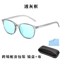 Blue Block plastic glasses with blue light protection for colorblind people, with case KY6008-8色盲片