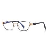 Metal + TR90 plastic Blue Blocker glasses frame for women with UV and blue light protection lenses More FCS3161